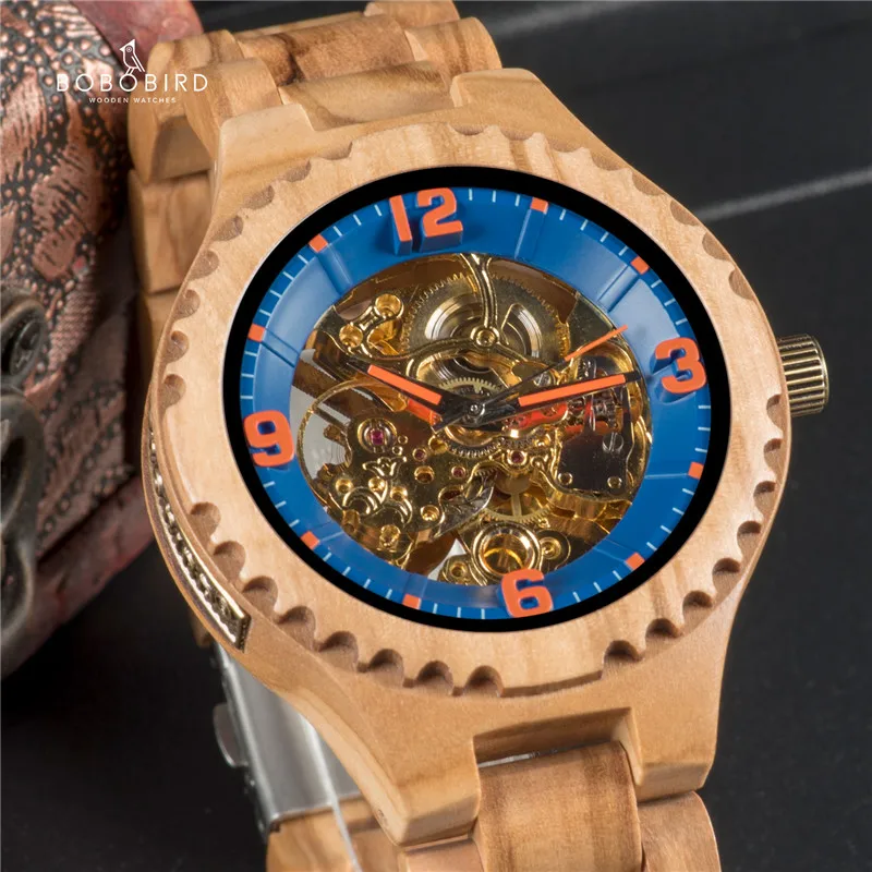 Wooden Mechanical BOBOBIRD Wristwatch