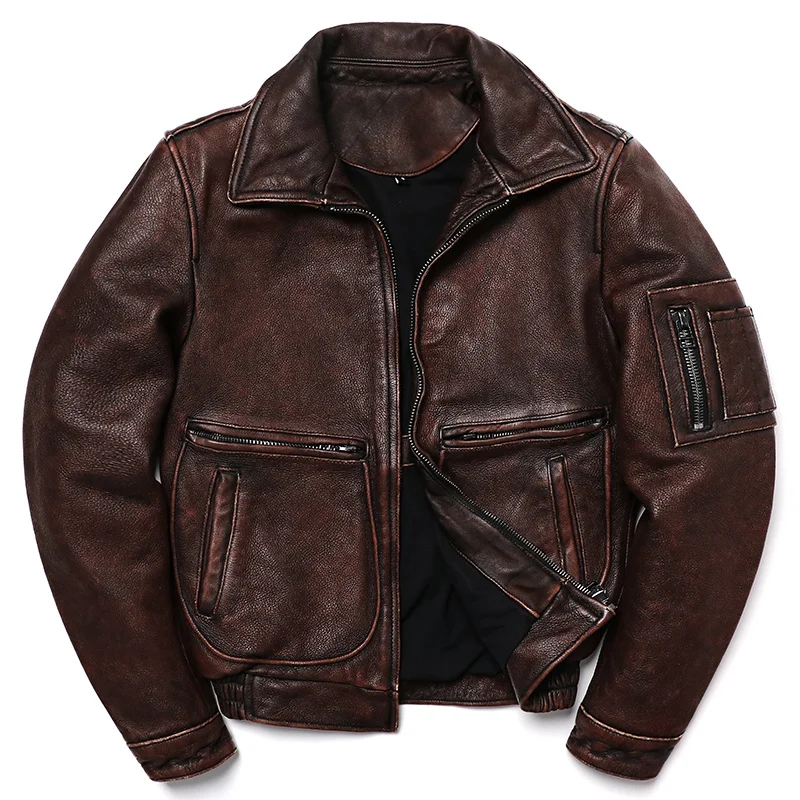 Leather Bomber Jacket