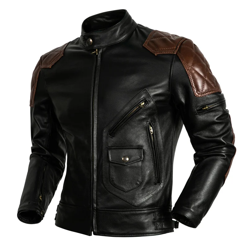 Leather Motorcycle Coat